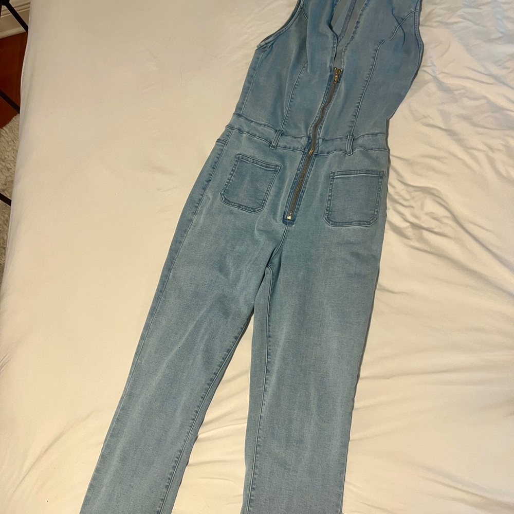 Guess Blue Denim Jumpsuit